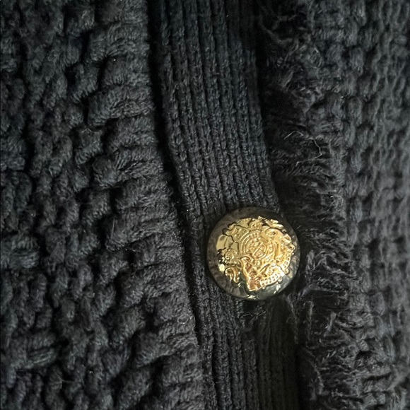 Tahari Blue Cardigan Sweater with Fitted Silhouette - Picture 6 of 9